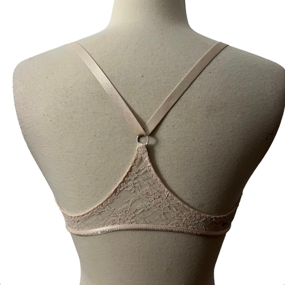 Cheap Monday Light Pink Lace Racerback Bra in Medium - Picture 3 of 5
